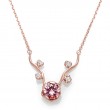 14KR Pink Tourmaline & Diamond Couture Necklace