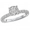 Peg Head Semi-Mount Diamond Ring