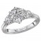 Lab Grown Diamond 3 Stone Semi-Mount Diamond Ring