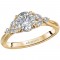 Lab Grown Diamond Diamond Semi-Mount Engagement Ring