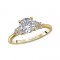 Lab Grown Diamond Diamond Semi-Mount Engagement Ring