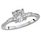 Diamond Semi-Mount 3-Stone Engagement Ring