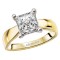 Diamond Semi-Mount Hidden Halo Engagement Ring