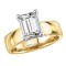 Bold Band Semi-Mount Diamond Engagement Ring