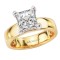 Bold Band Semi-Mount Diamond Engagement Ring