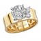 Bold Shank Semi-Mount Diamond Engagement Ring