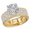 Broad Band Shank Semi-Mount Diamond Engagement Ring