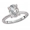 Knife Edge Banded Semi-Mount Diamond Engagement Ring