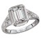 Diamond Semi-Mount Engagement Ring with Milgrain Detail