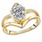 Split Shank Semi-Mount Diamond Engagement Ring