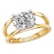 Split Shank Diamond Engagement Ring