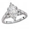 Diamond Semi-Mount Diamond Engagement Ring