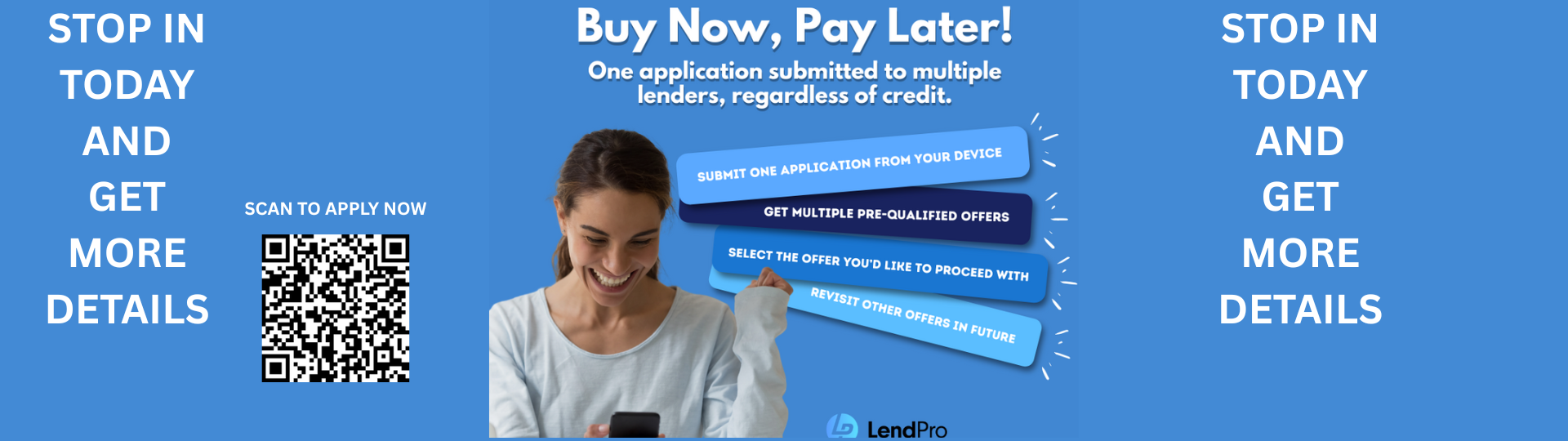 BUY NOW PAY LATER FINANCING