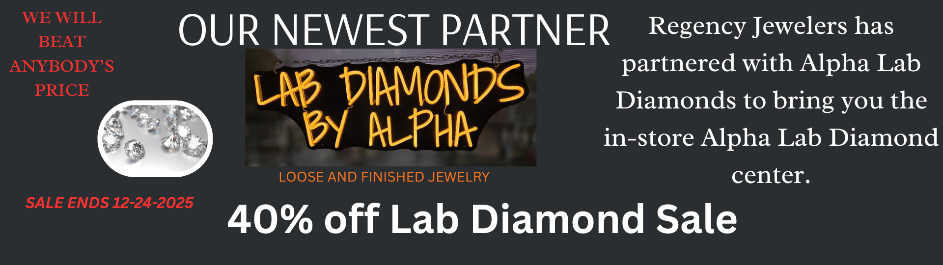 40% OFF LAB DIAMOND SALE