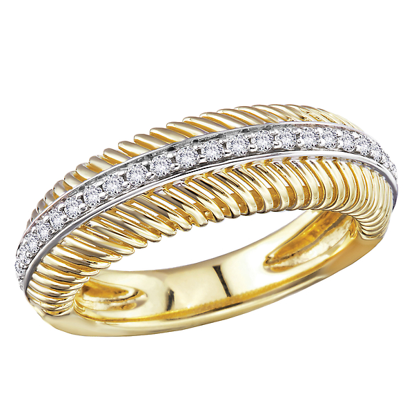 Two-Tone Ladies Fashion Diamond Ring