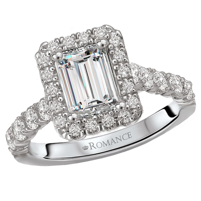 Halo Semi-mount Diamond Ring