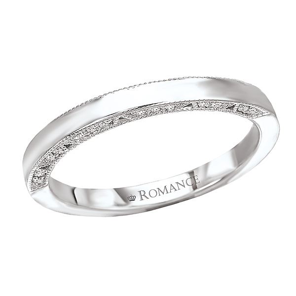 Straight Diamond Wedding Band