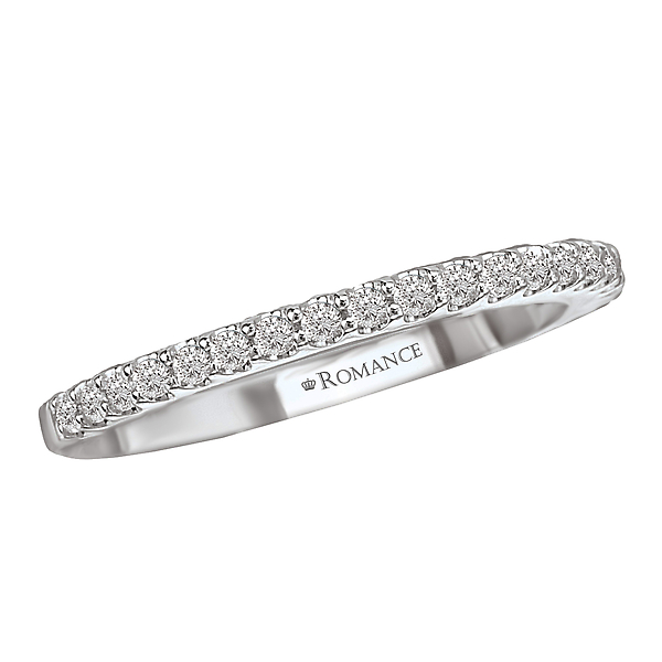 Straight Diamond Wedding Band