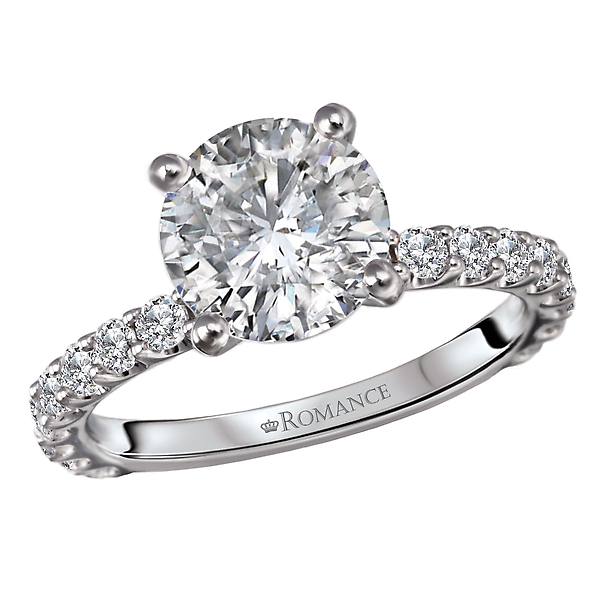 Peg Head Semi-Mount Diamond Ring
