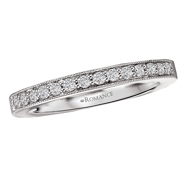 Straight Diamond Wedding Band