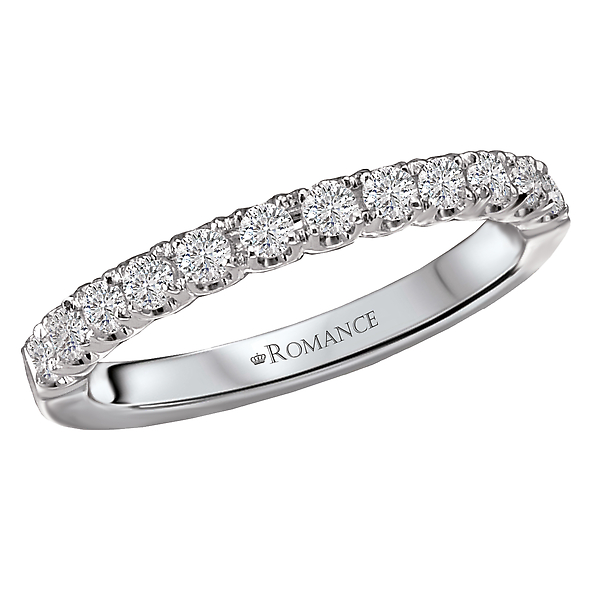 Straight Diamond Wedding Band