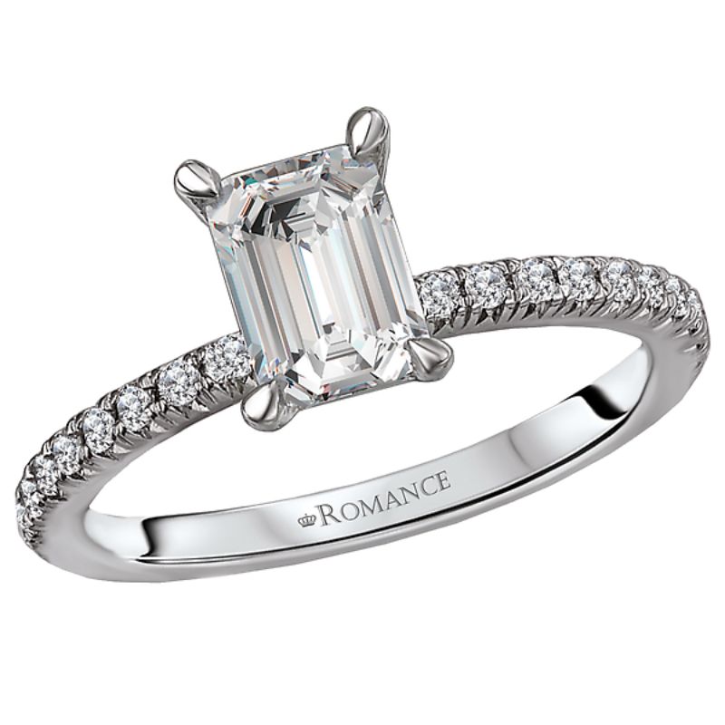 Peg Head Semi-Mount Diamond Ring