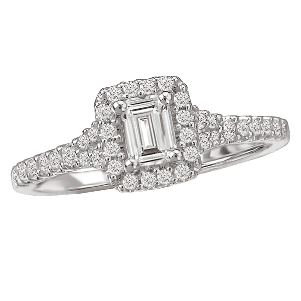 Diamond Engagement Ring w/ Center