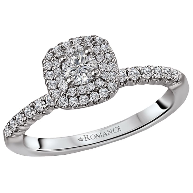 Double Halo Diamond Ring