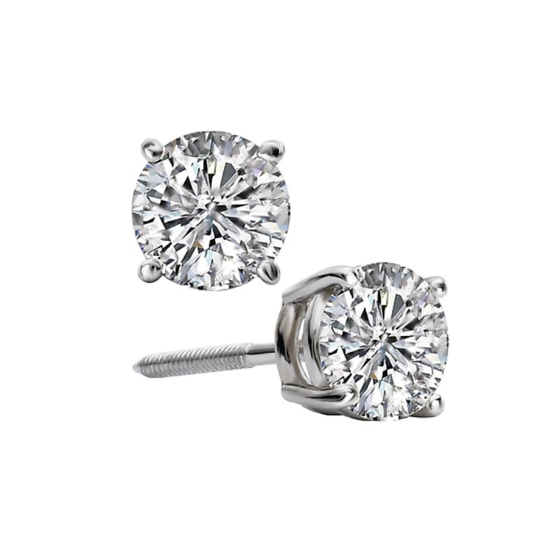 Ladies Fashion Lab Grown Diamond Earrings