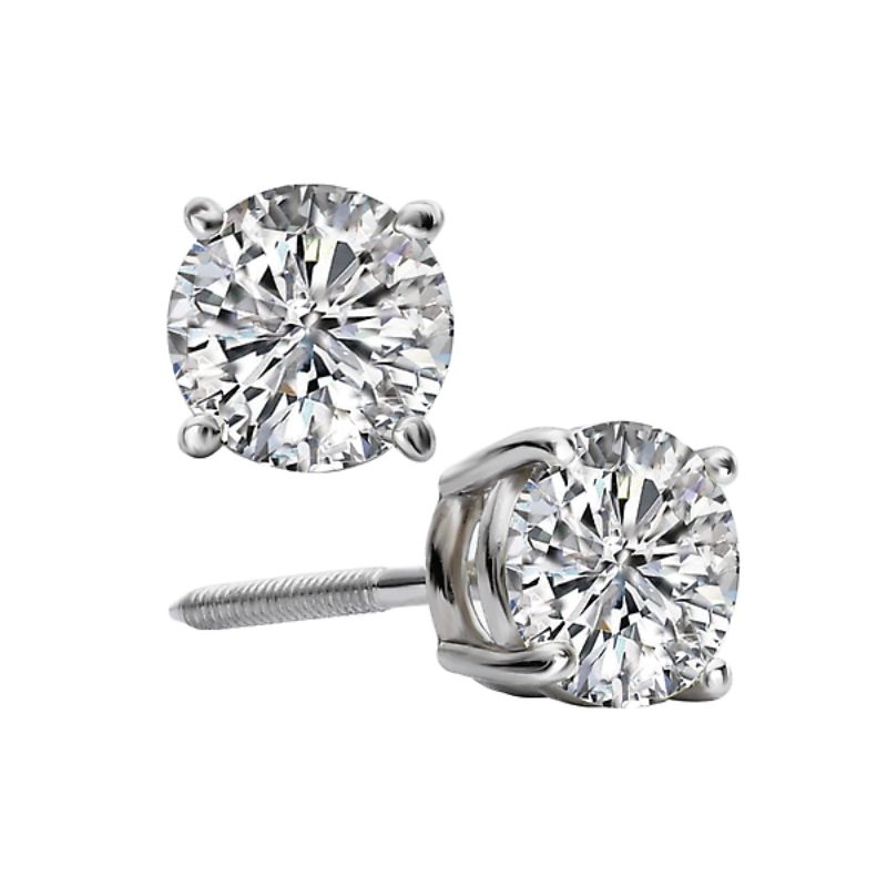 Ladies Fashion Lab Grown Diamond Earrings