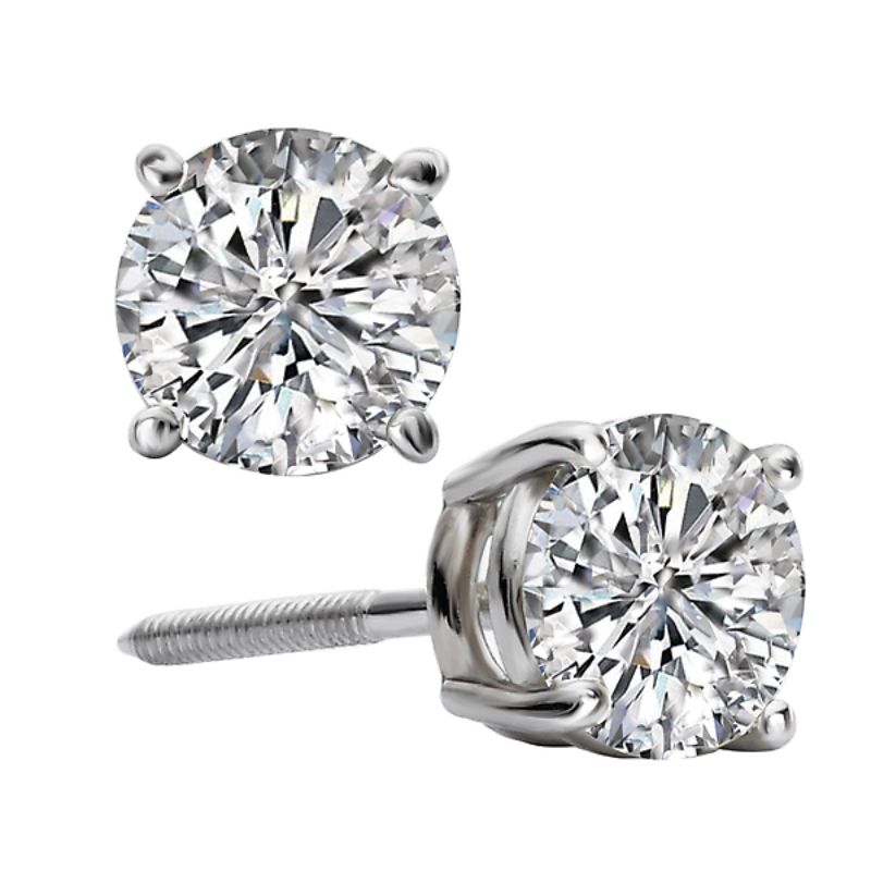 Ladies Fashion Lab Grown Diamond Earrings
