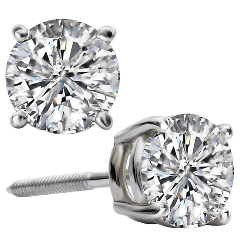 Ladies Fashion Lab Grown Diamond Earrings