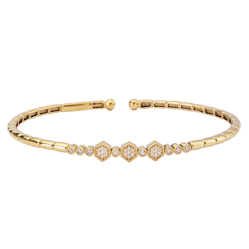 Diamond Cuff Fashion Bracelet