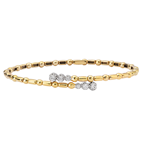 Diamond Flex Cuff Fashion Bracelet