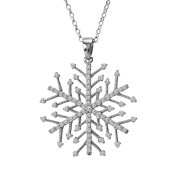 Diamond Snowflake Pendant