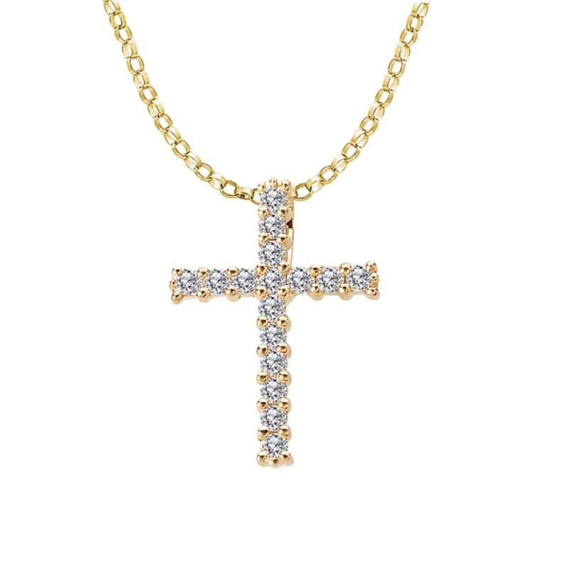 Diamond Cross Fashion Necklace