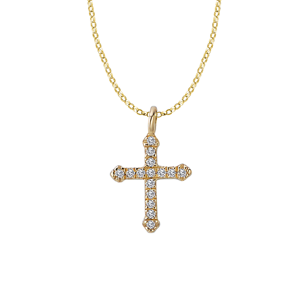 Diamond Cross Fashion Necklace