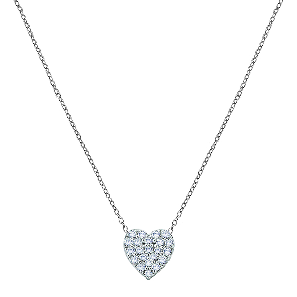 Diamond Heart Shaped Necklace