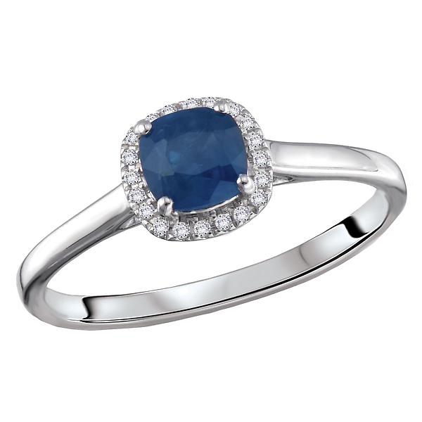 Sapphire and Diamond Ladies Fashion Ring