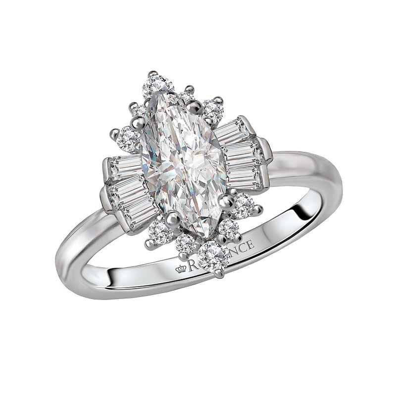 Lab Grown Diamond Halo Semi-Mount Diamond Ring