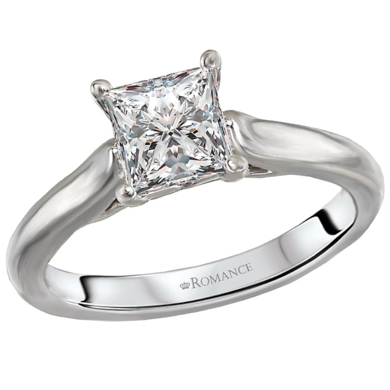 Solitaire Semi-Mount Engagement Ring