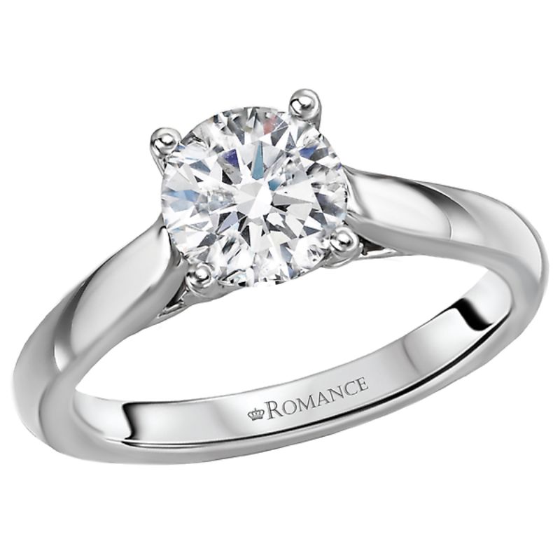 Solitaire Semi-Mount Engagement Ring