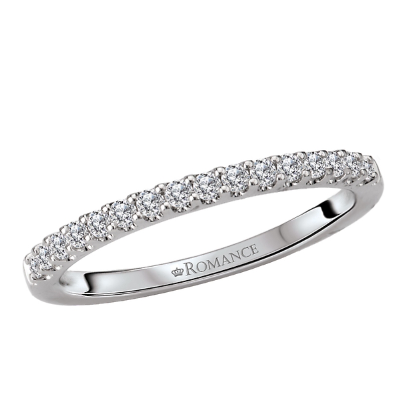 Straight Diamond Wedding Band