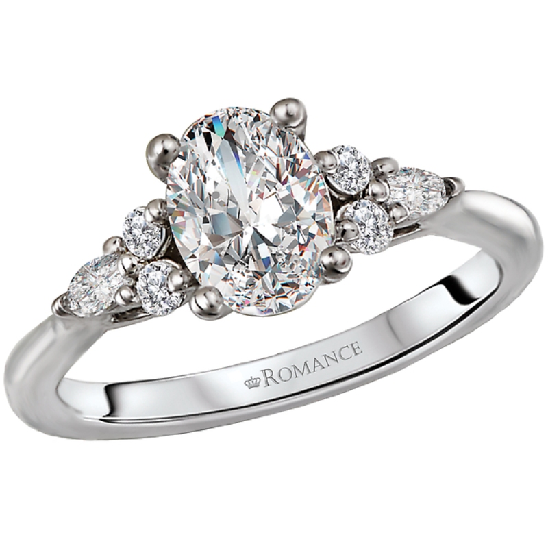 Lab Grown Diamond Diamond Semi-Mount Engagement Ring