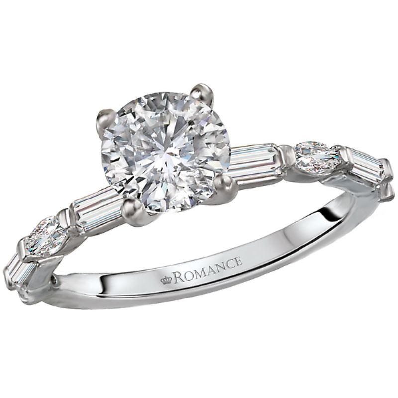 Diamond Semi-Mount Engagement Ring