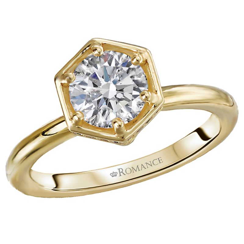 Solitaire Semi-Mount Engagement Ring