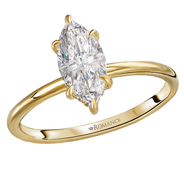 Diamond Hidden Halo Engagement Ring