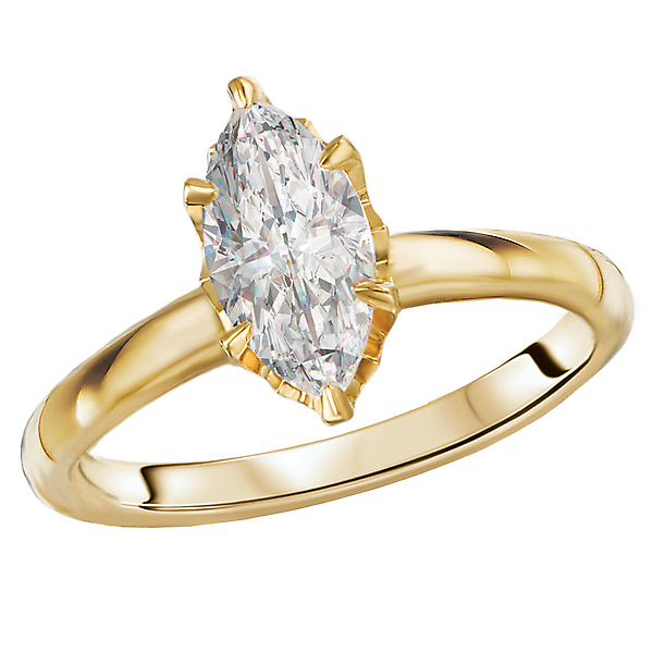 Semi-Mount Diamond Halo Engagement Ring