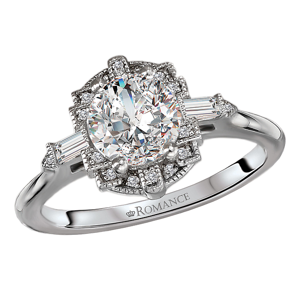 Semi-Mount Diamond Engagement Ring