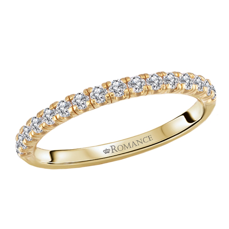 Straight Diamond Wedding Band